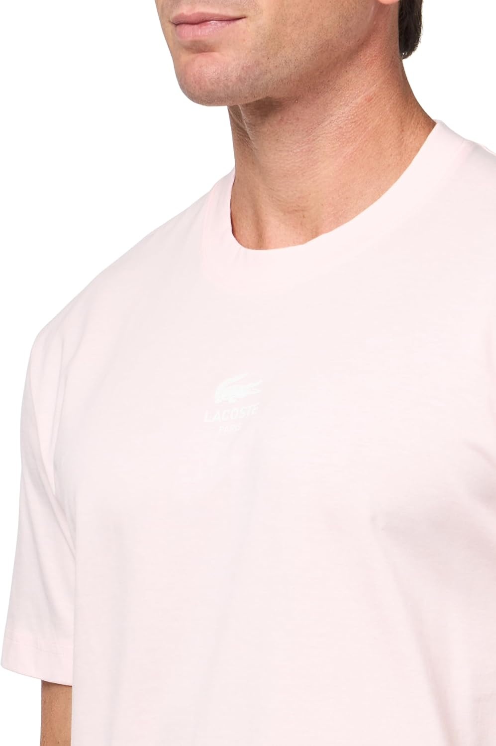 image:imageLacoste Mens Cotton Logo TeeFlamingo Rubber Print
