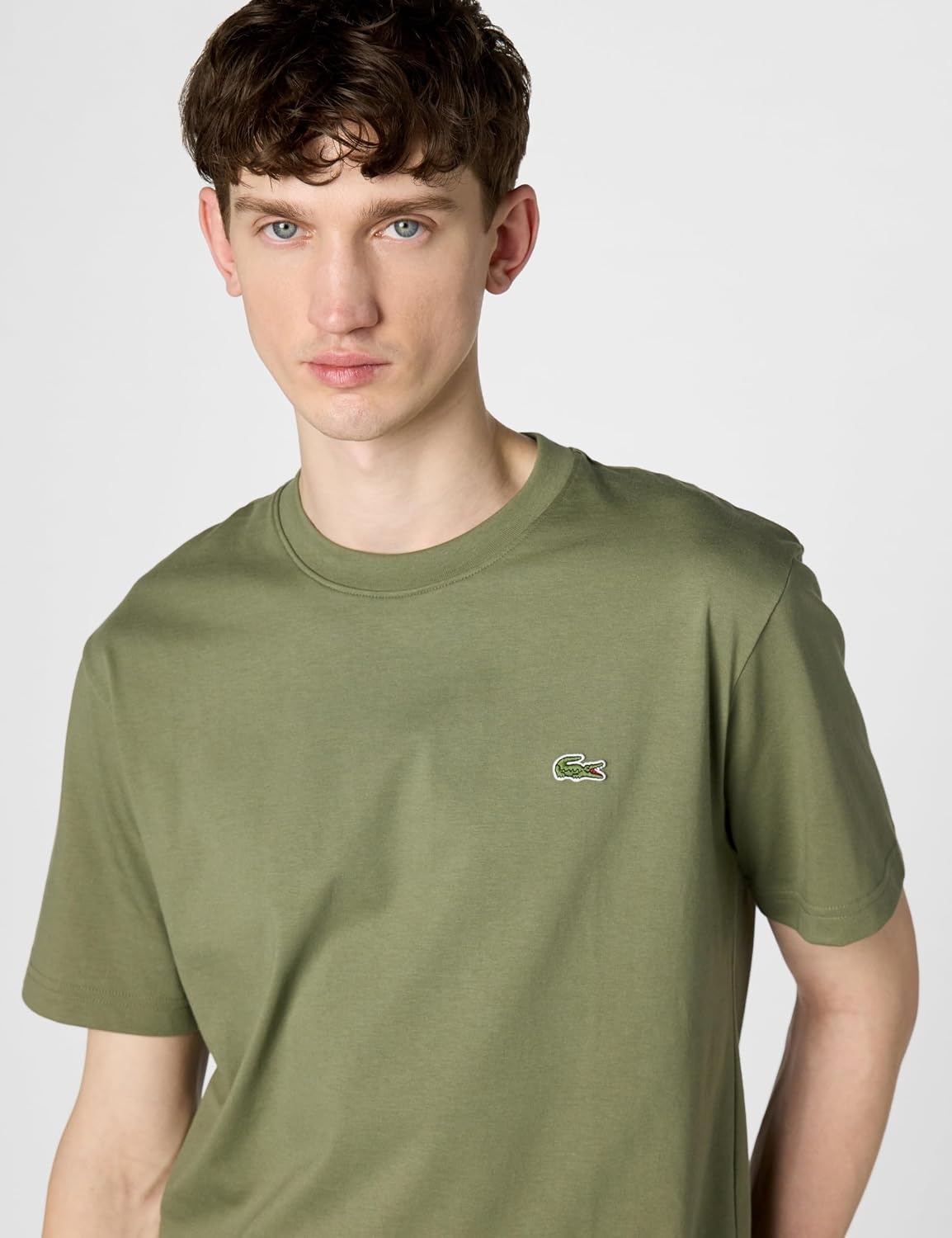 image:imageLacoste Mens Cotton Logo TeeKhaki Green Croc