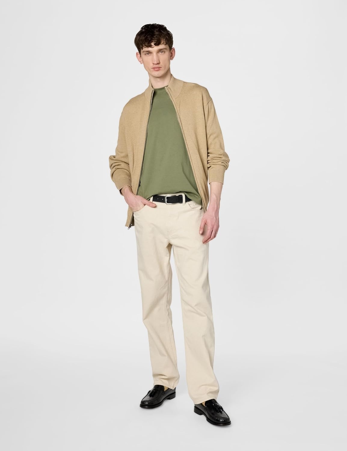 image:imageLacoste Mens Cotton Logo TeeKhaki Green Croc