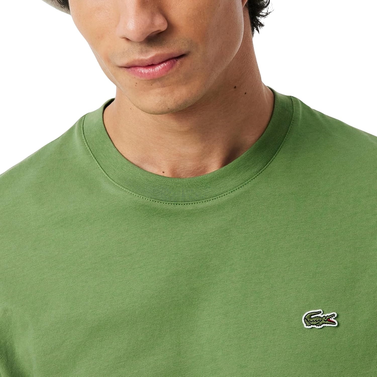 image:imageLacoste Mens Cotton Logo TeeLambs Lettuce