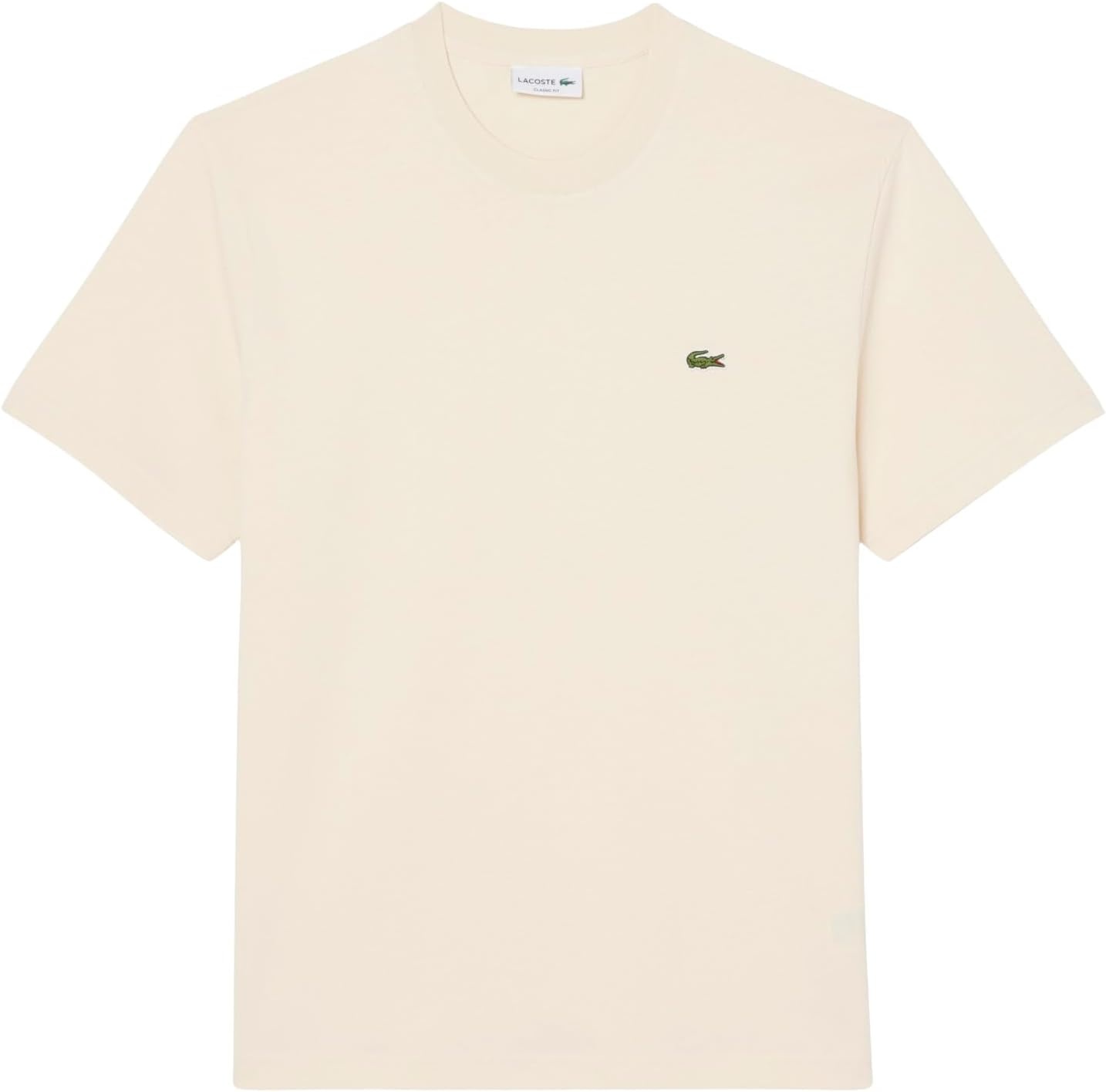image:imageLacoste Mens Cotton Logo TeeNaturel Clair