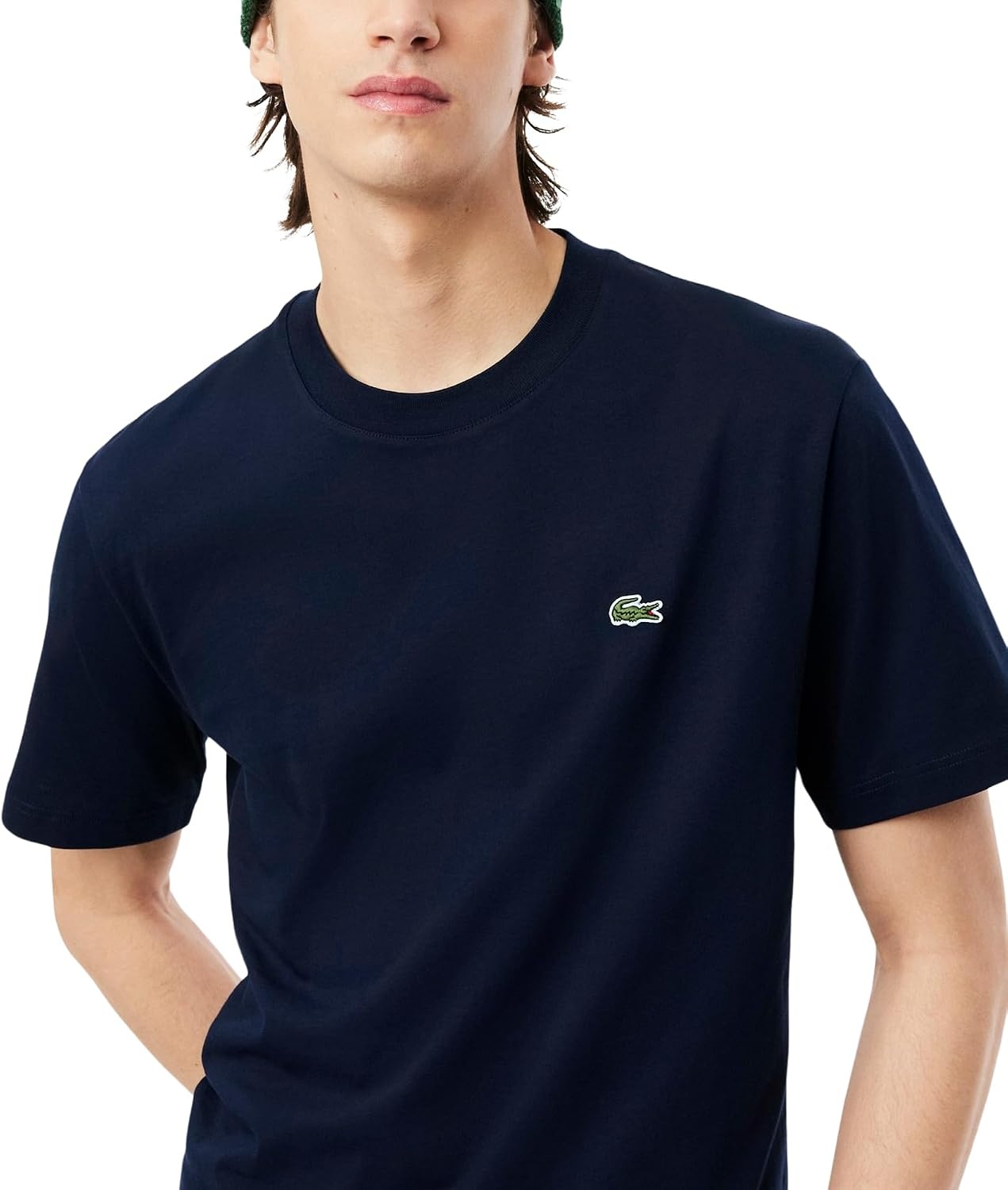 image:imageLacoste Mens Cotton Logo TeeNavy Blue