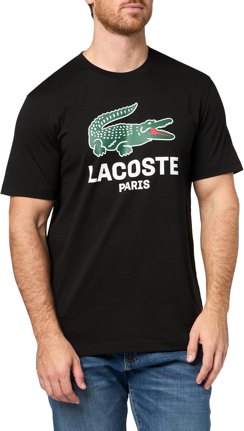 image:imageLacoste Mens Cotton Logo TeeNew Black