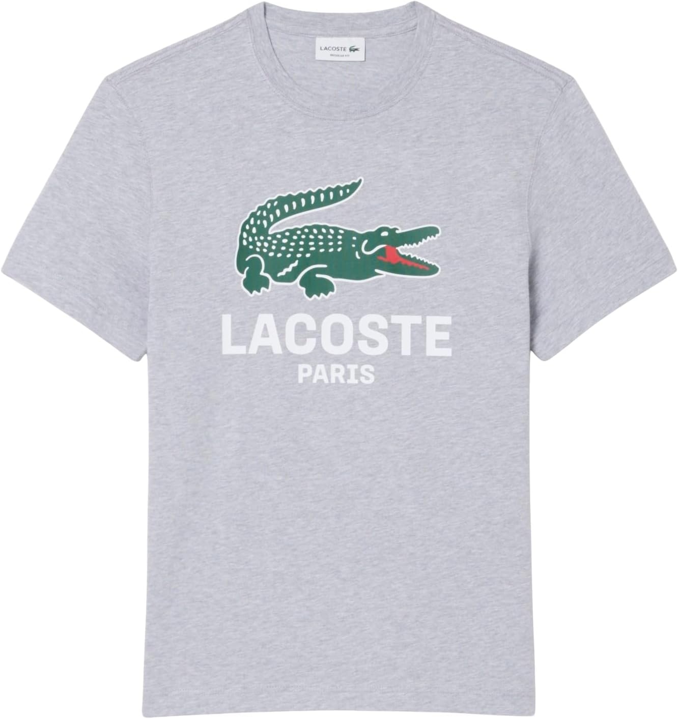 image:imageLacoste Mens Cotton Logo TeeNew Silver Chine