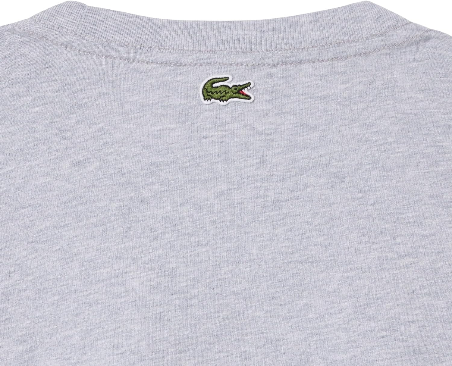 image:imageLacoste Mens Cotton Logo TeeNew Silver Chine
