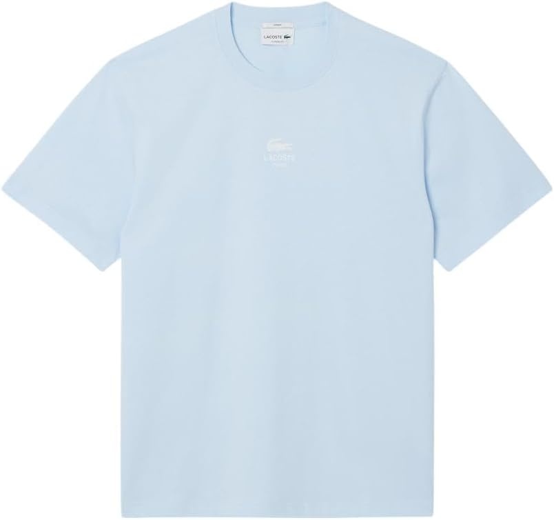 image:imageLacoste Mens Cotton Logo TeeRill Blue Rubber Print