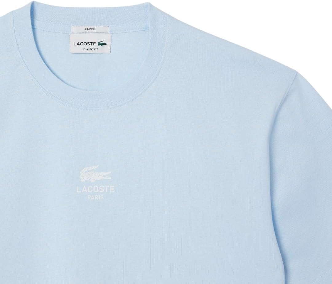 image:imageLacoste Mens Cotton Logo TeeRill Blue Rubber Print