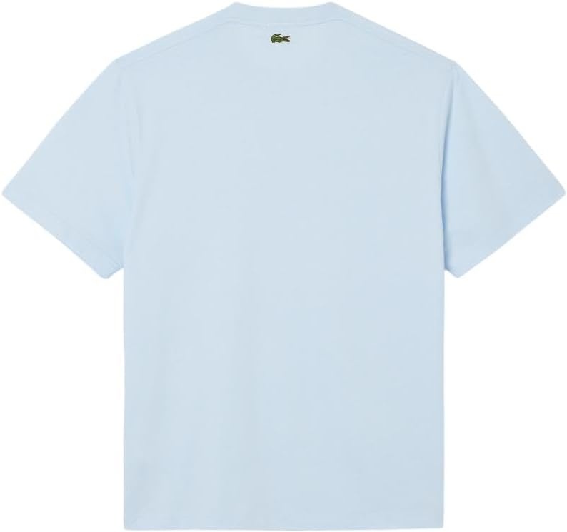 image:imageLacoste Mens Cotton Logo TeeRill Blue Rubber Print