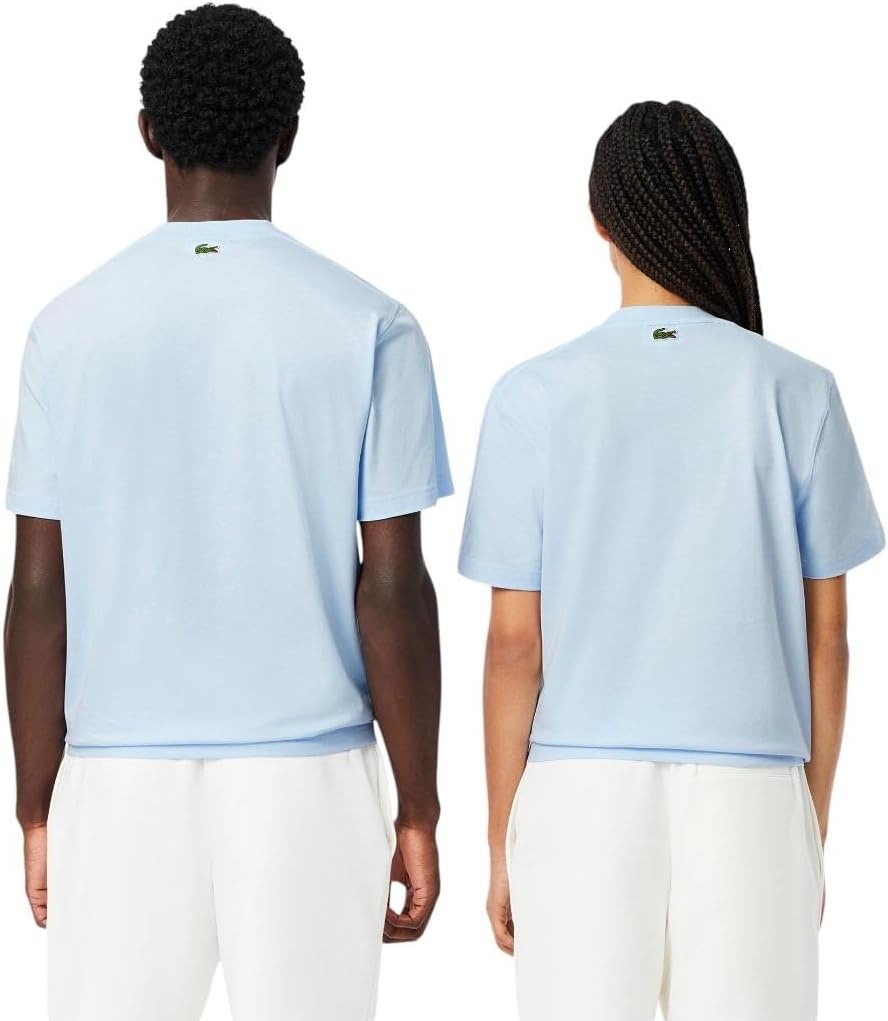 image:imageLacoste Mens Cotton Logo TeeRill Blue Rubber Print