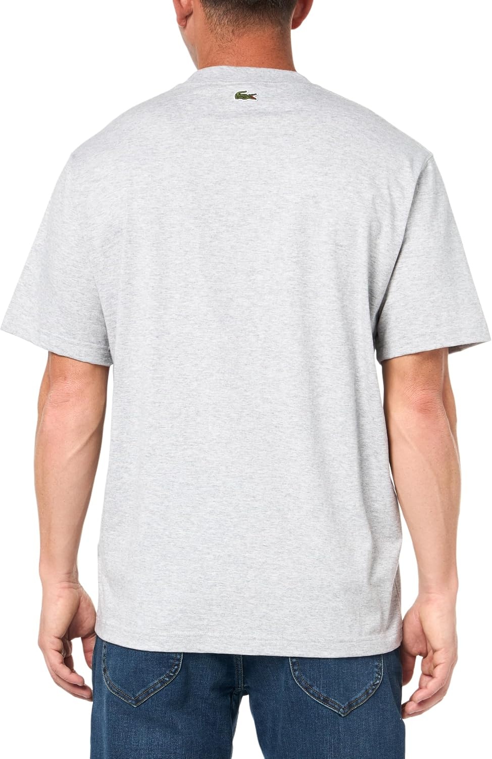 image:imageLacoste Mens Cotton Logo TeeSilver Chine Lacoste Birthdate