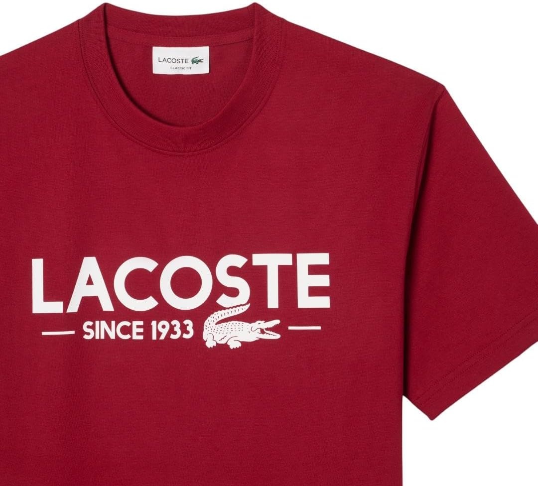 image:imageLacoste Mens Cotton Logo TeeWine Red Lacoste Birthdate