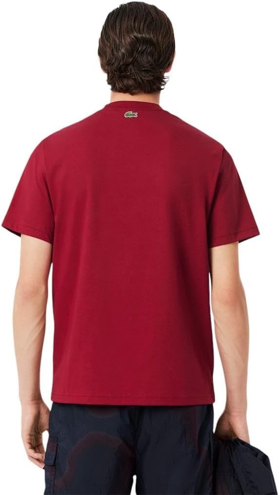 image:imageLacoste Mens Cotton Logo TeeWine Red Lacoste Birthdate