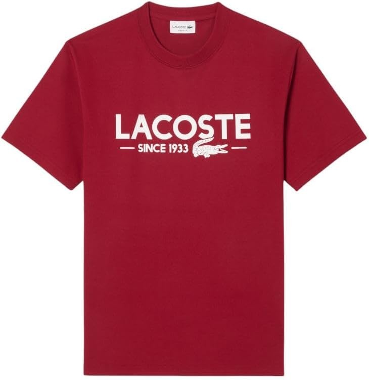 image:imageLacoste Mens Cotton Logo TeeWine Red Lacoste Birthdate