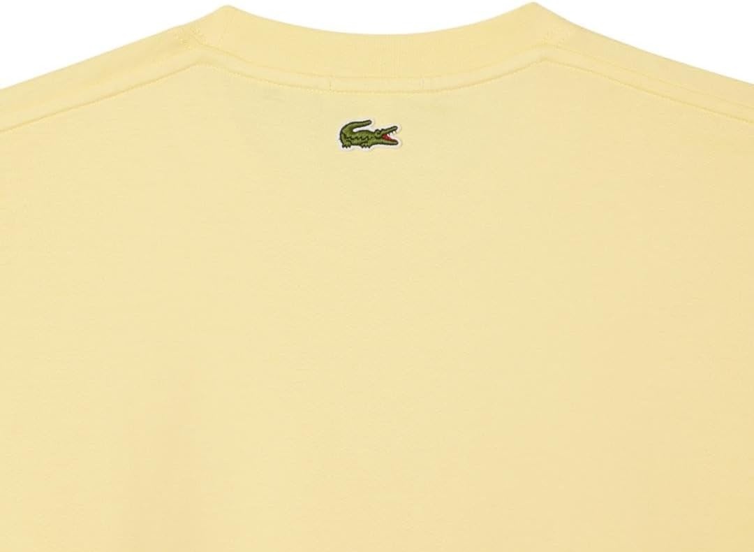 image:imageLacoste Mens Cotton Logo TeeYellow Rubber Print