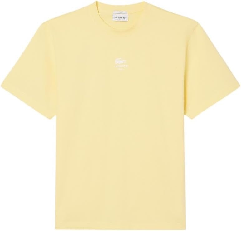image:imageLacoste Mens Cotton Logo TeeYellow Rubber Print