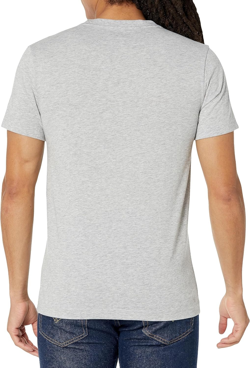 image:imageLacoste Mens Cotton Print TShirtSilver Chine