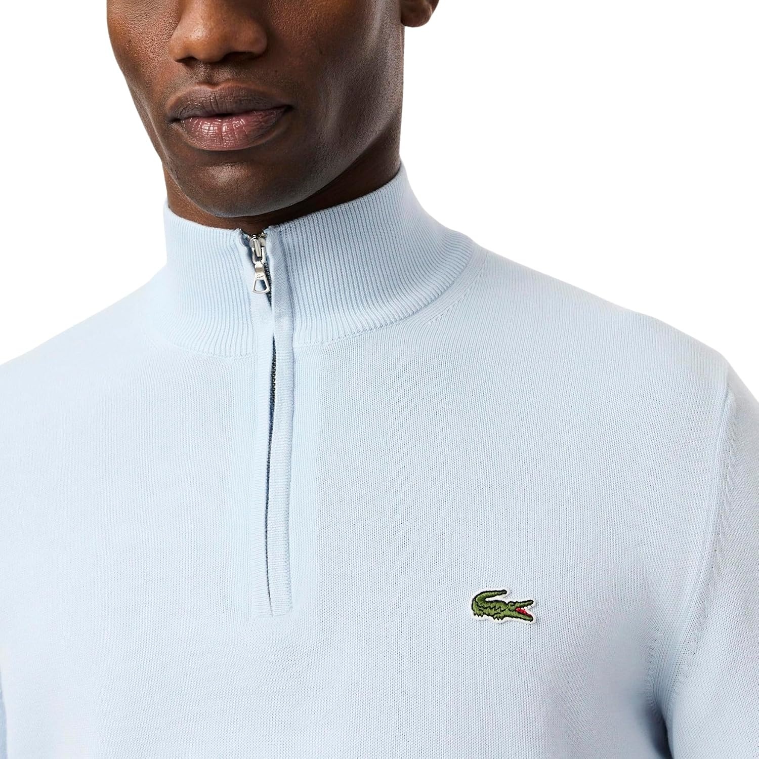 image:imageLacoste Mens Cotton Quarter Zip SweaterRill