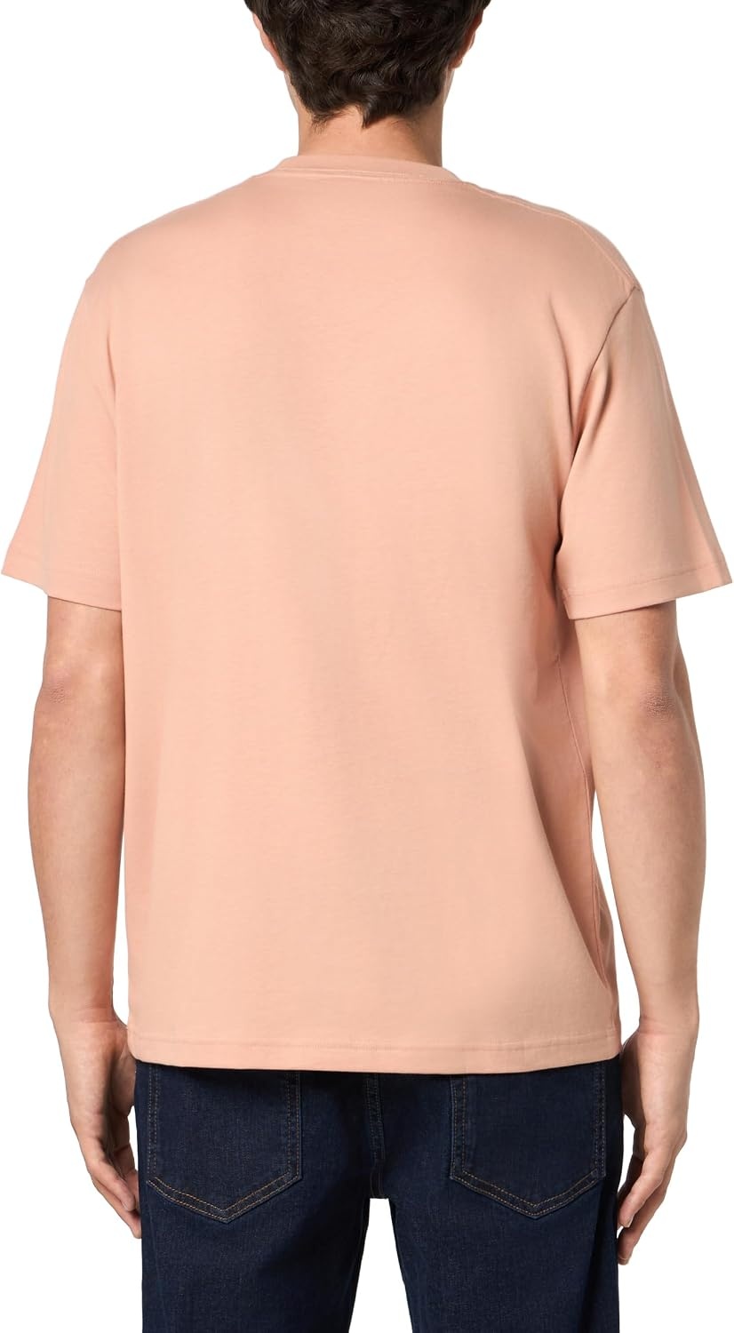 image:imageLacoste Mens Cotton Tshirt with Breast PocketBrown Pocket