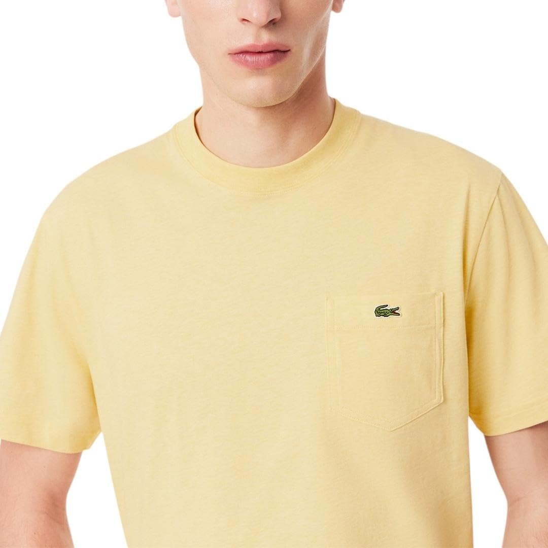 image:imageLacoste Mens Cotton Tshirt with Breast PocketSoleil Chine Pocket