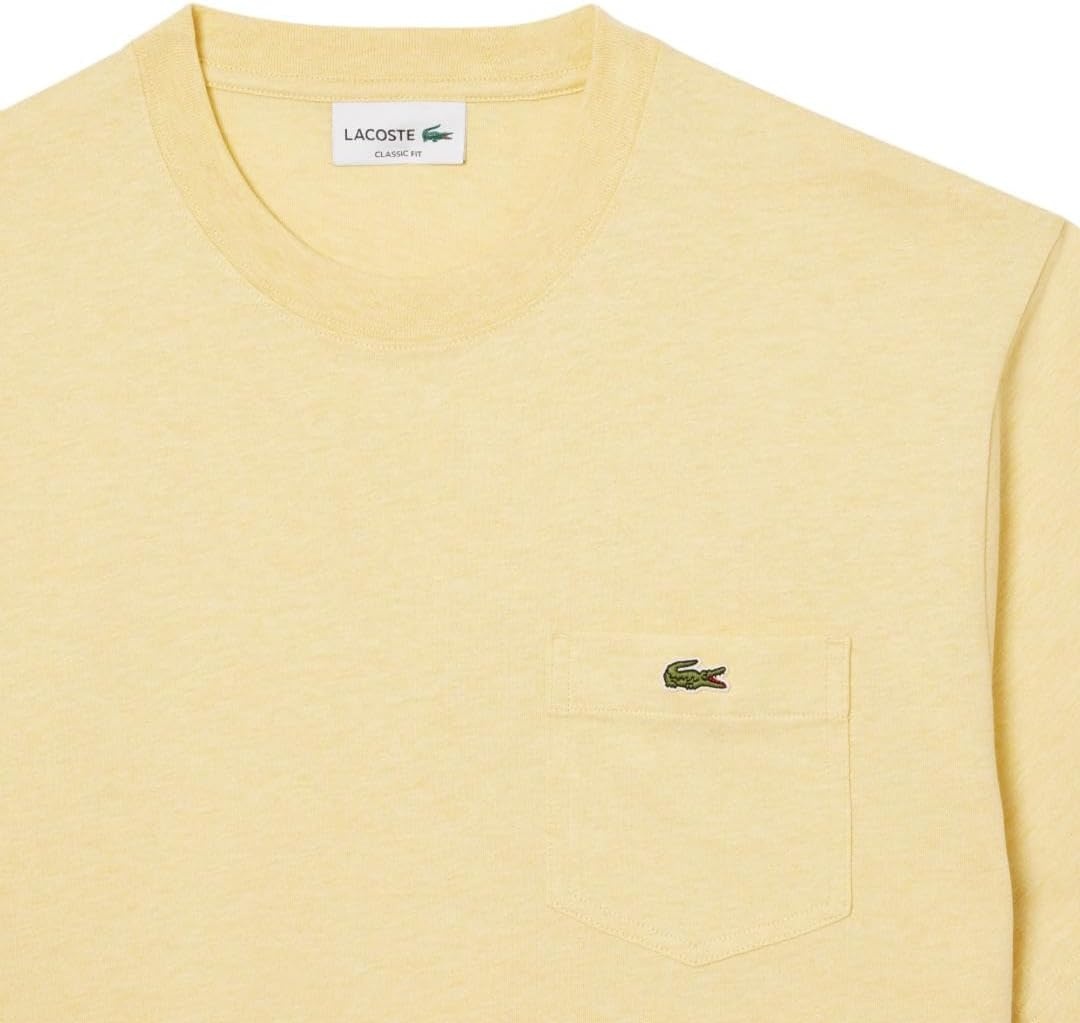 image:imageLacoste Mens Cotton Tshirt with Breast PocketSoleil Chine Pocket