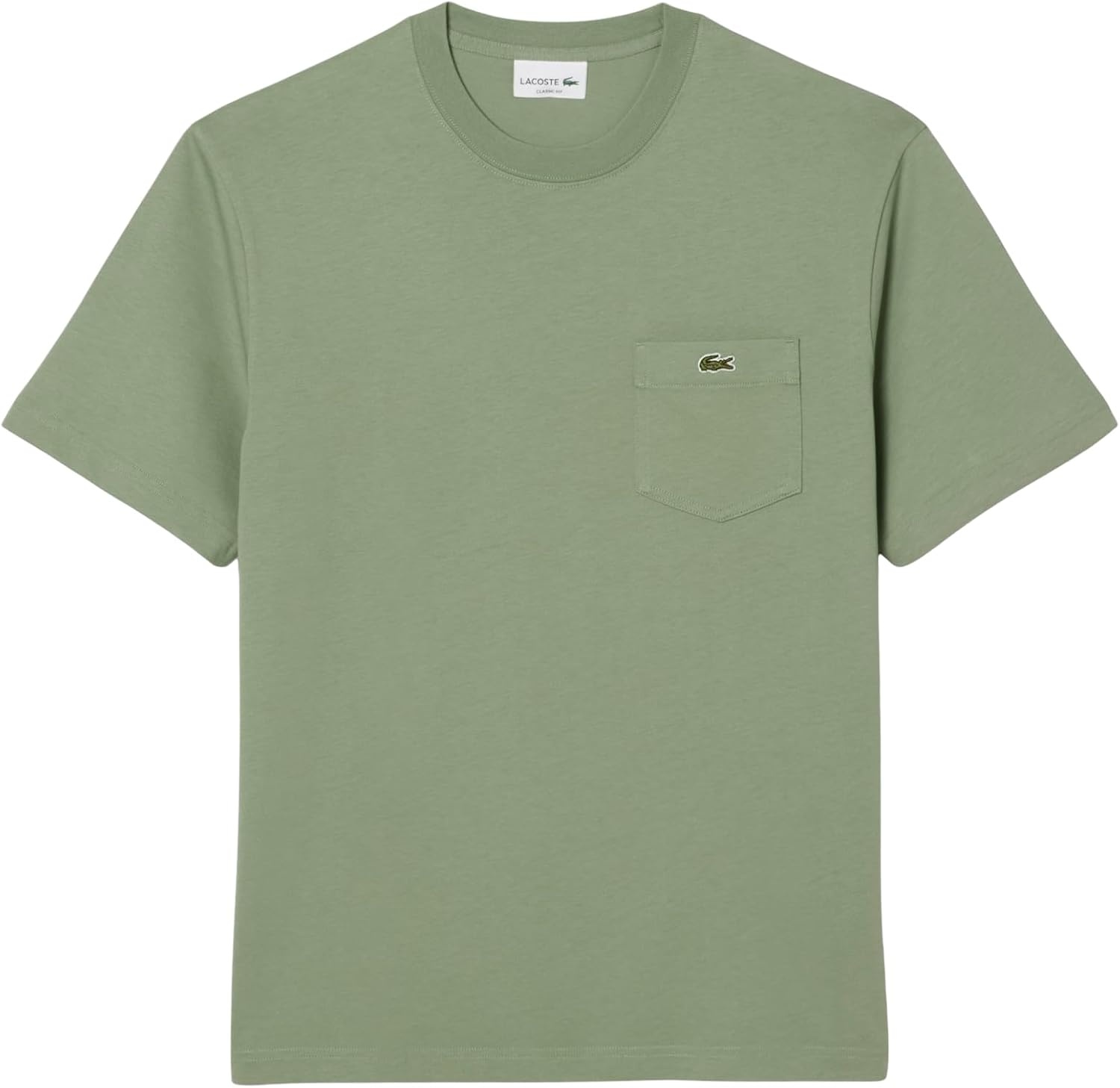image:imageLacoste Mens Cotton Tshirt with Breast PocketThyme