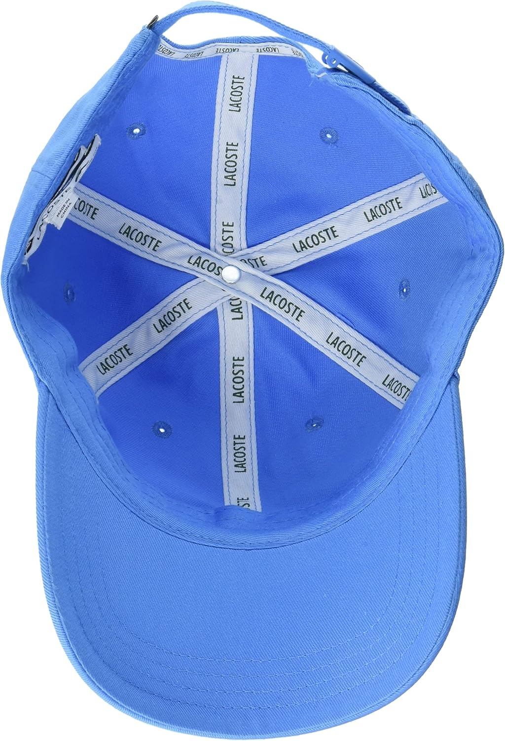 image:imageLacoste Mens Cotton Twill Side Logo CapBlueWhite