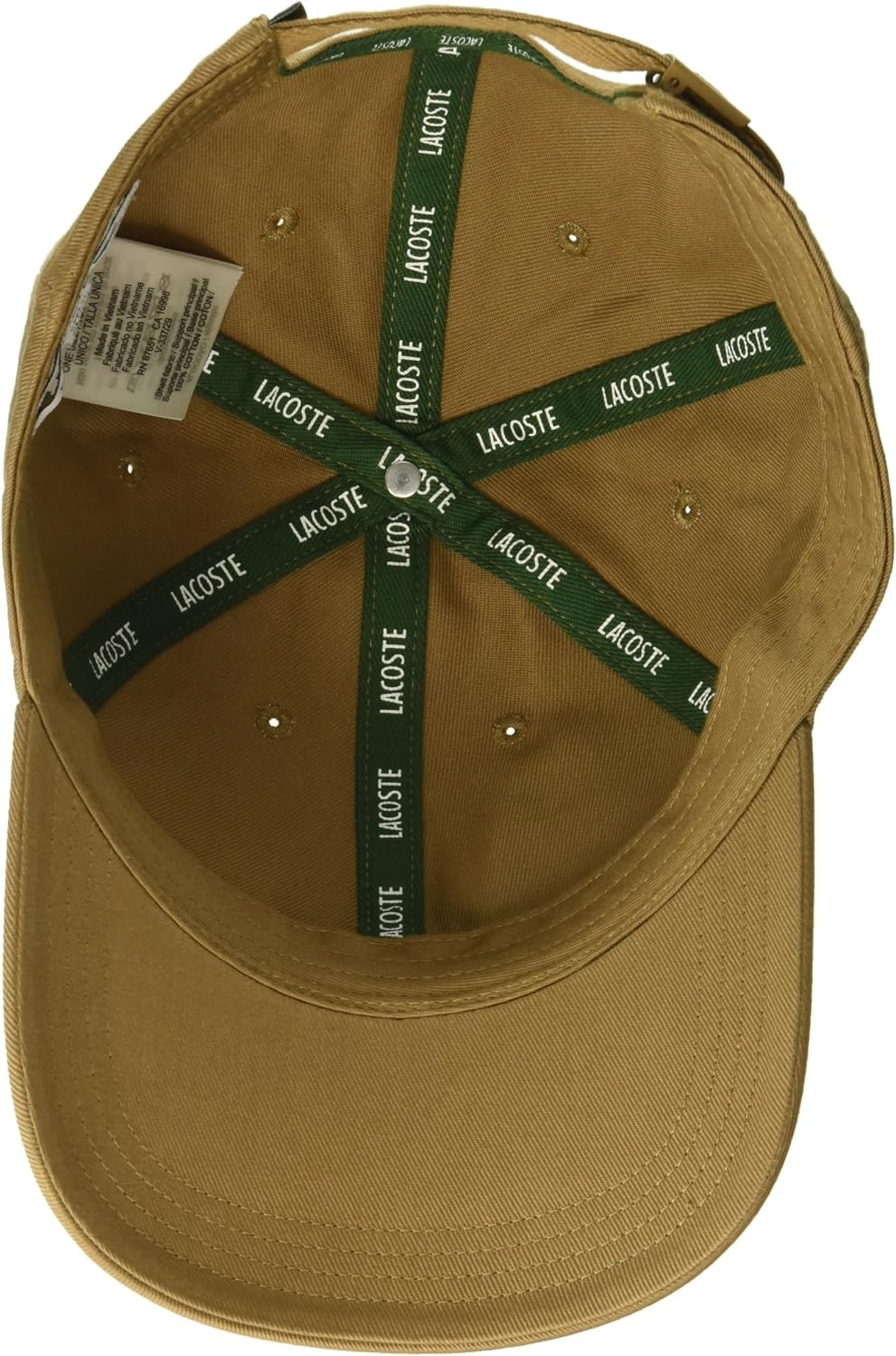 image:imageLacoste Mens Cotton Twill Side Logo CapBrown