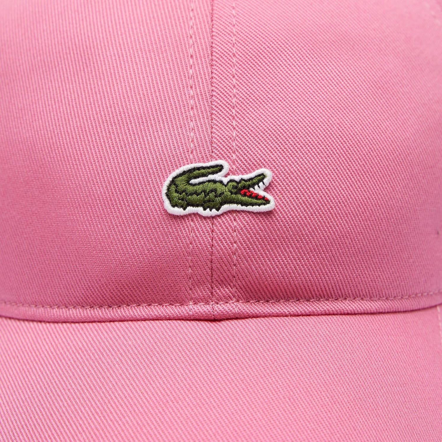 image:imageLacoste Mens Cotton Twill Side Logo CapReseda Pink