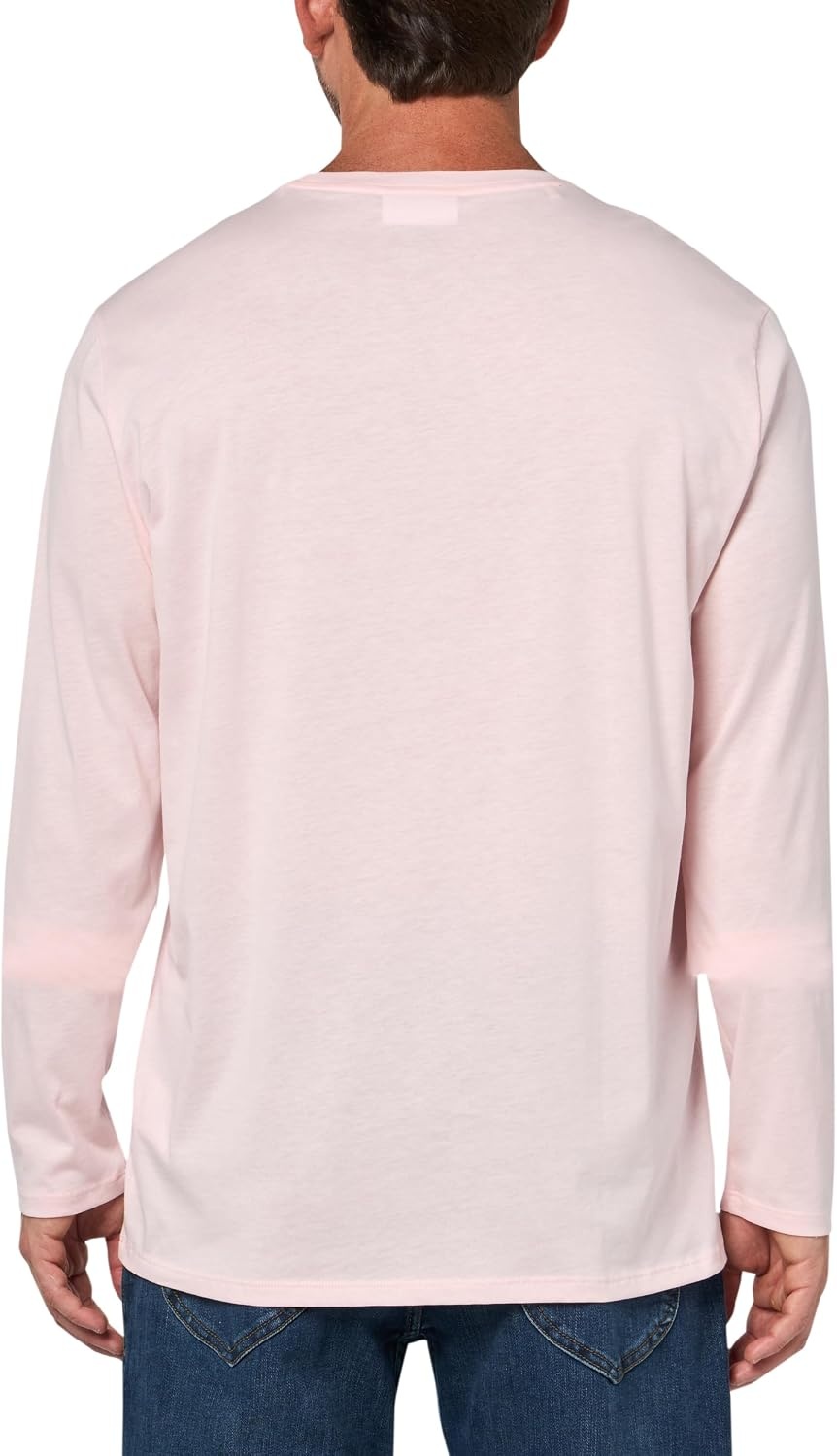 image:imageLacoste Mens Crew Neck Long Sleeve Regular Fit Classic TShirtFlamingo