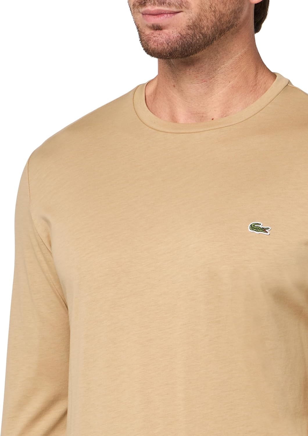image:imageLacoste Mens Crew Neck Long Sleeve Regular Fit Classic TShirtViennese