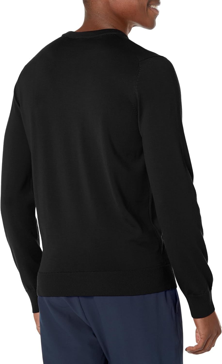 image:imageLacoste Mens Crew Neck Merino Wool SweaterBlack