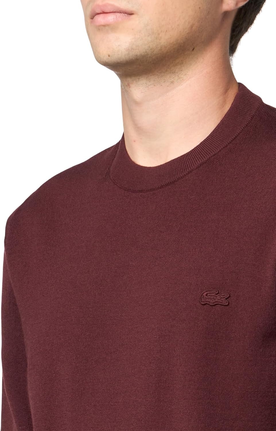 image:imageLacoste Mens Crew Neck Merino Wool SweaterExpresso
