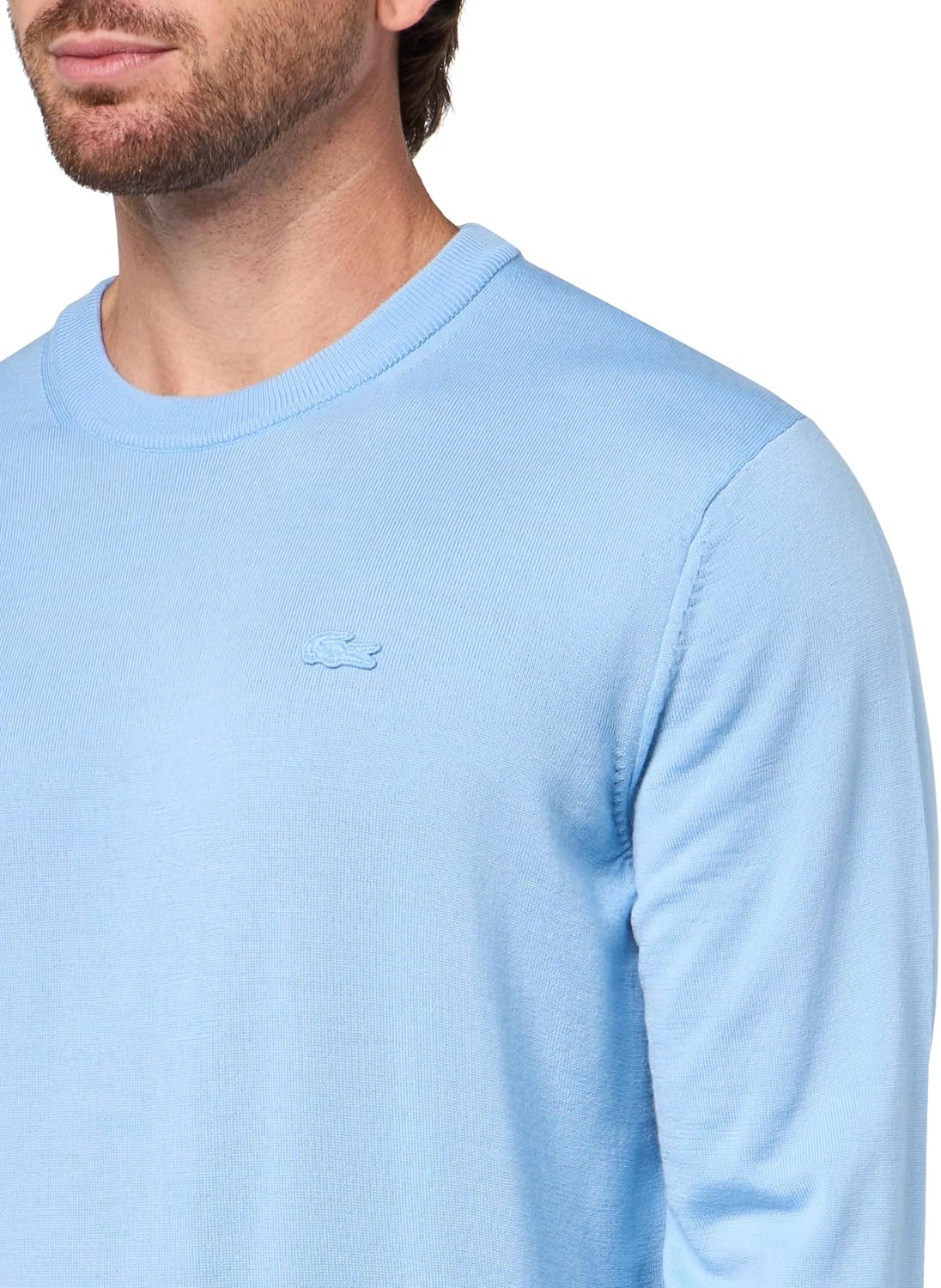 image:imageLacoste Mens Crew Neck Merino Wool SweaterOverview