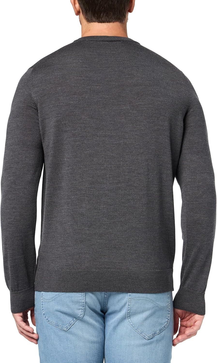 image:imageLacoste Mens Crew Neck Merino Wool SweaterPitch Chine