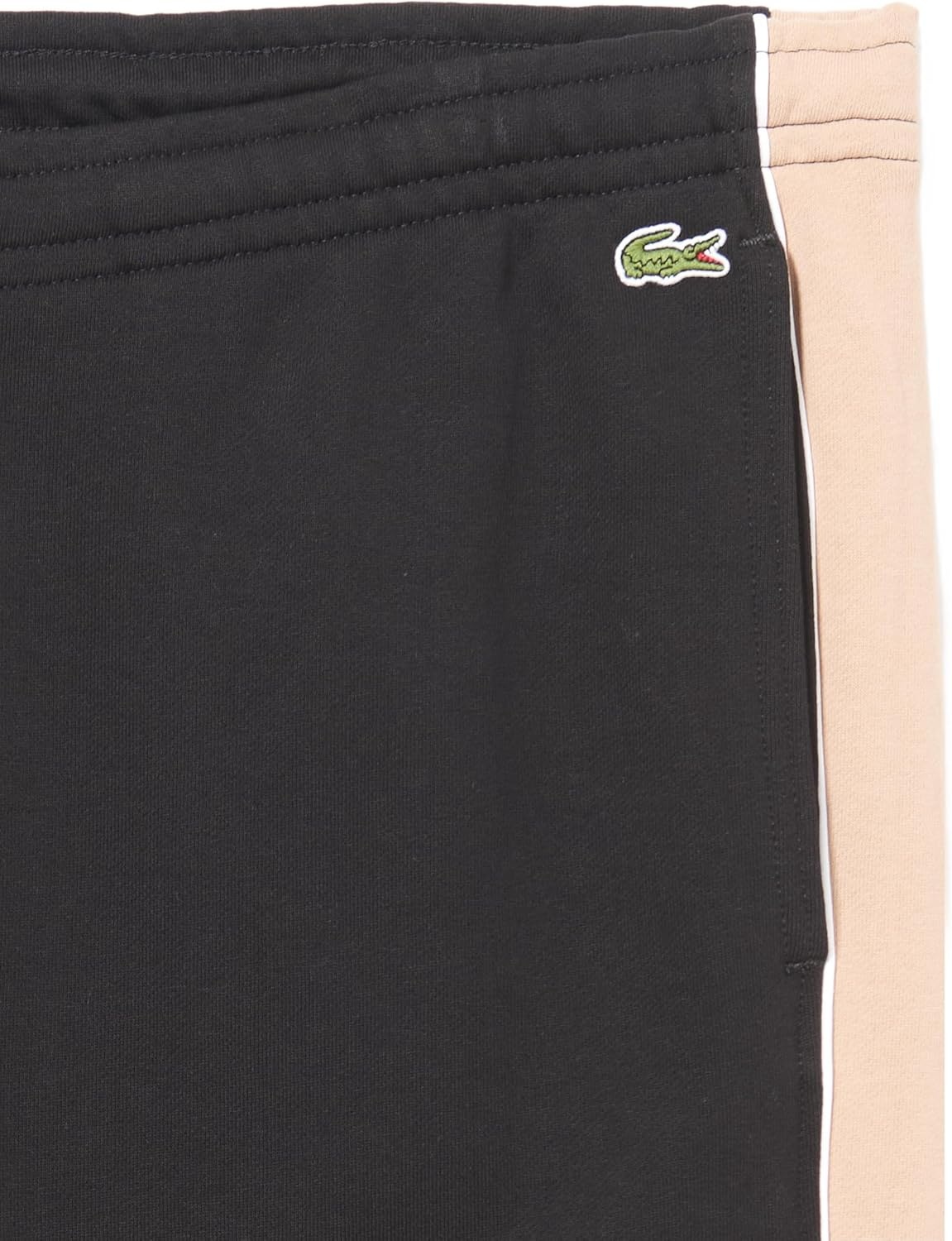 image:imageLacoste Mens Crocodile Branding Cotton Fleece Jogging PantsBlackViennese