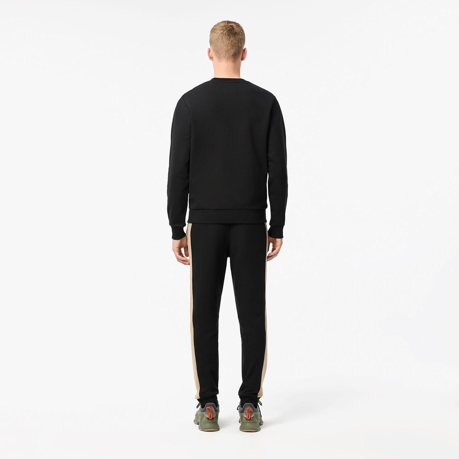 image:imageLacoste Mens Crocodile Branding Cotton Fleece Jogging PantsBlackViennese