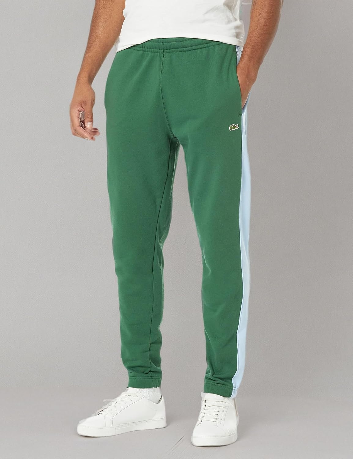 image:imageLacoste Mens Crocodile Branding Cotton Fleece Jogging PantsGreenOverview
