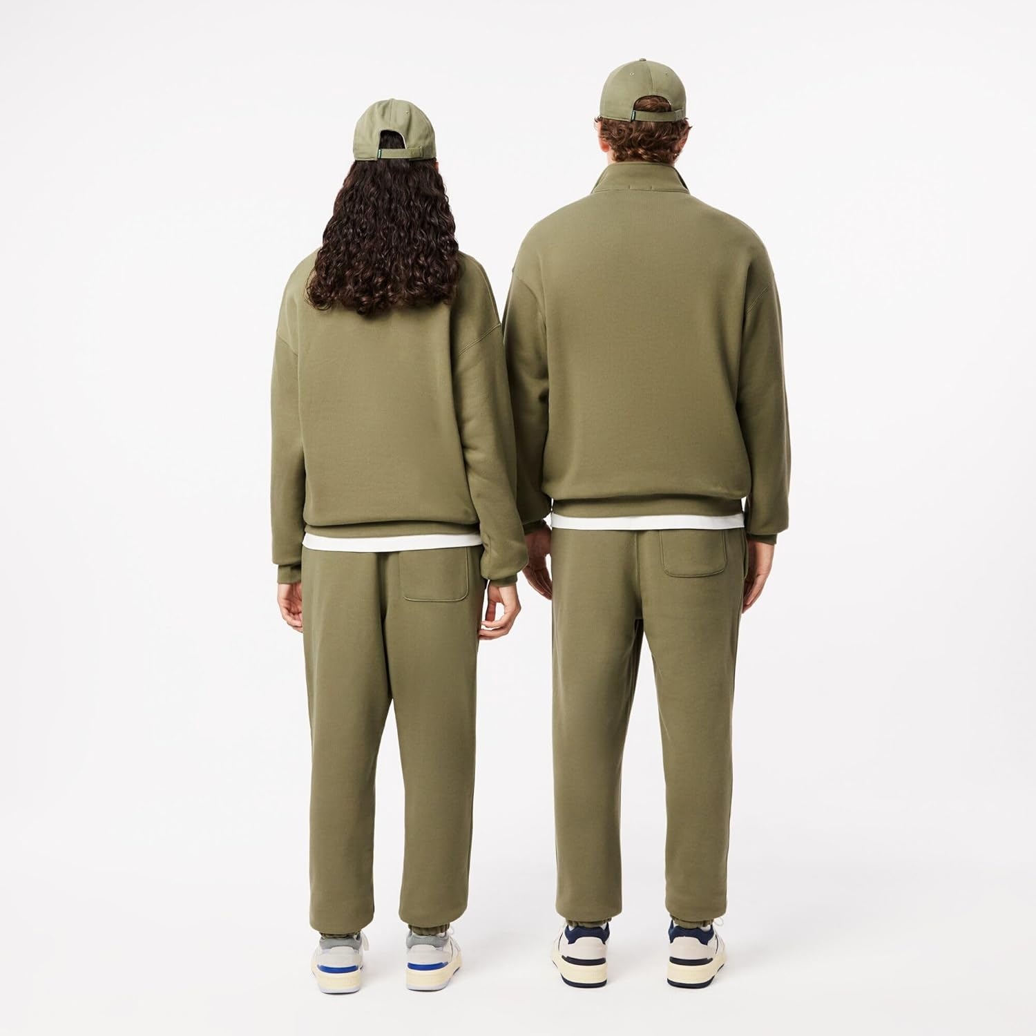 image:imageLacoste Mens Crocodile Branding Cotton Fleece Jogging PantsKhaki