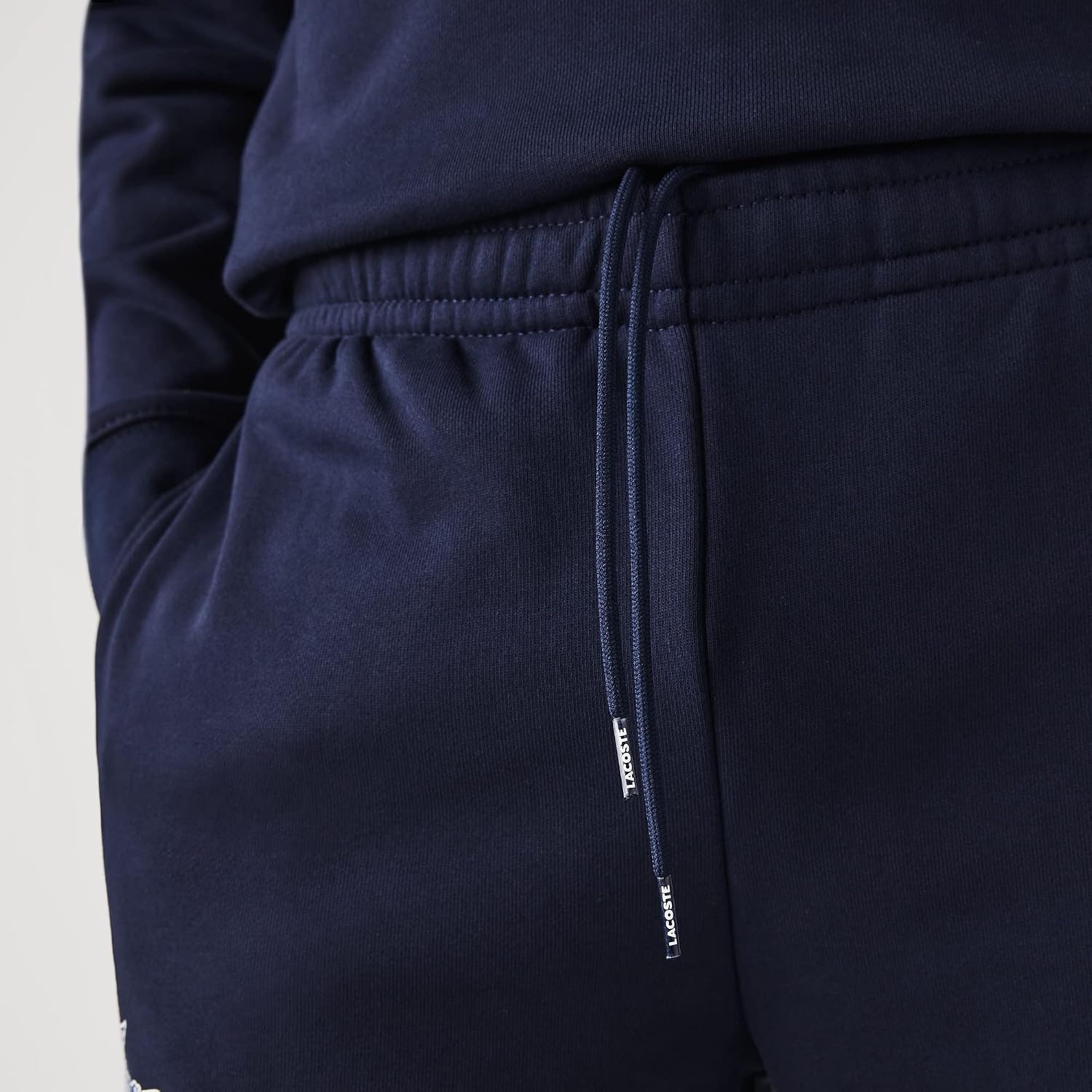 image:imageLacoste Mens Crocodile Branding Cotton Fleece Jogging PantsNavy Blue