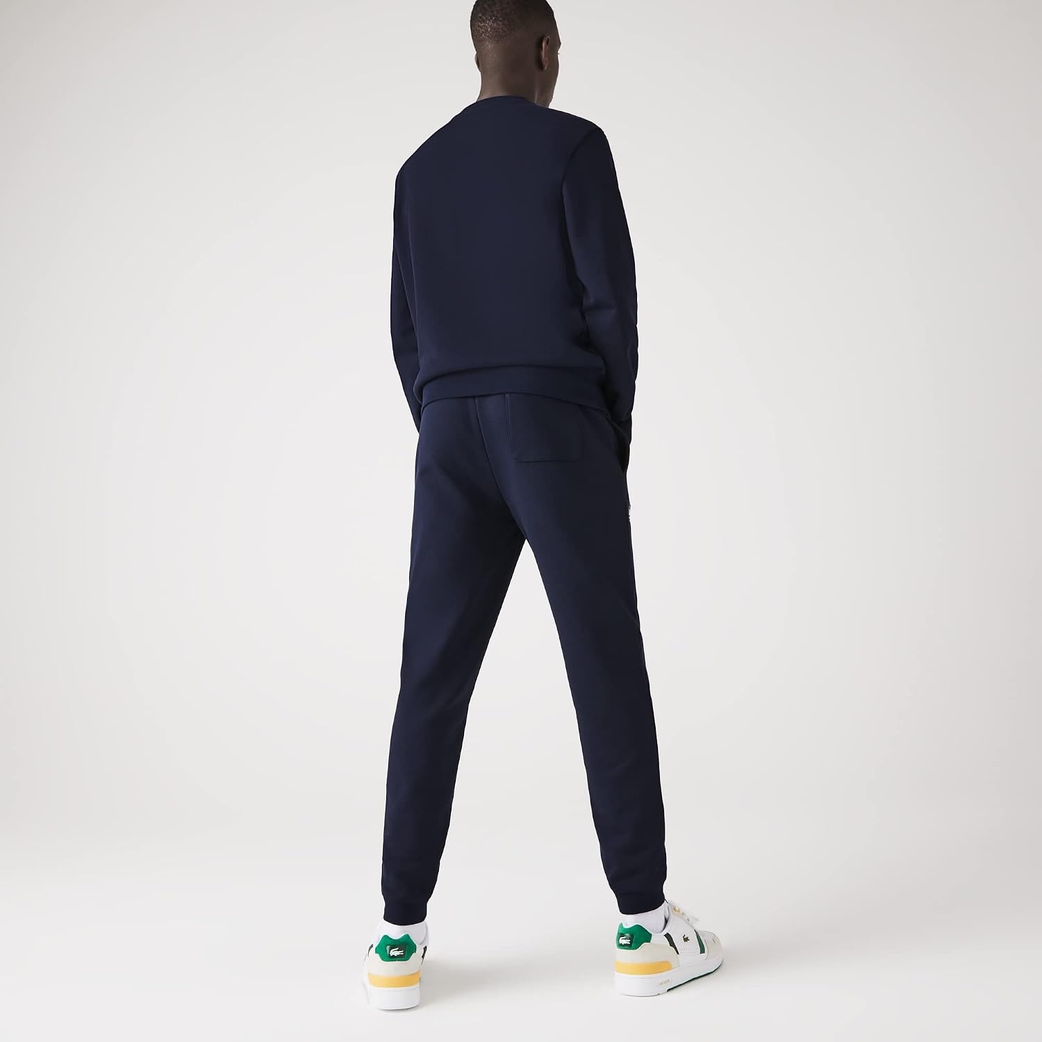 image:imageLacoste Mens Crocodile Branding Cotton Fleece Jogging PantsNavy Blue