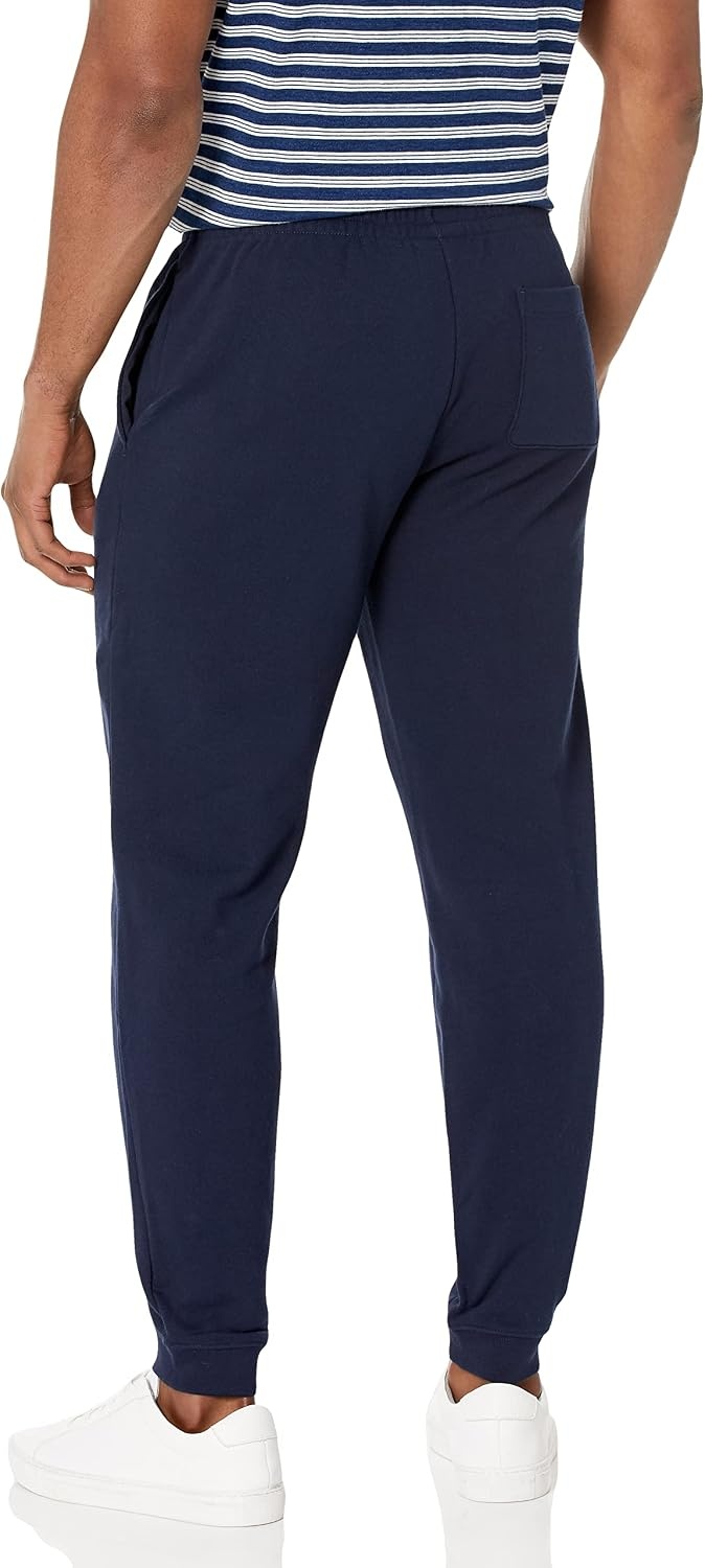 image:imageLacoste Mens Crocodile Branding Cotton Fleece Jogging PantsNavy Blue