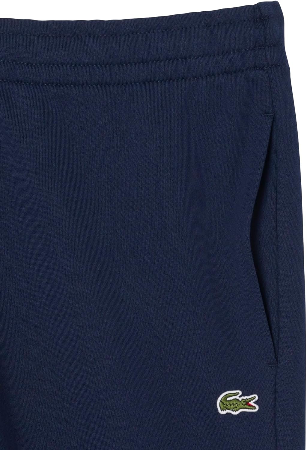 image:imageLacoste Mens Crocodile Branding Cotton Fleece Jogging PantsNavy Blue Green Croc
