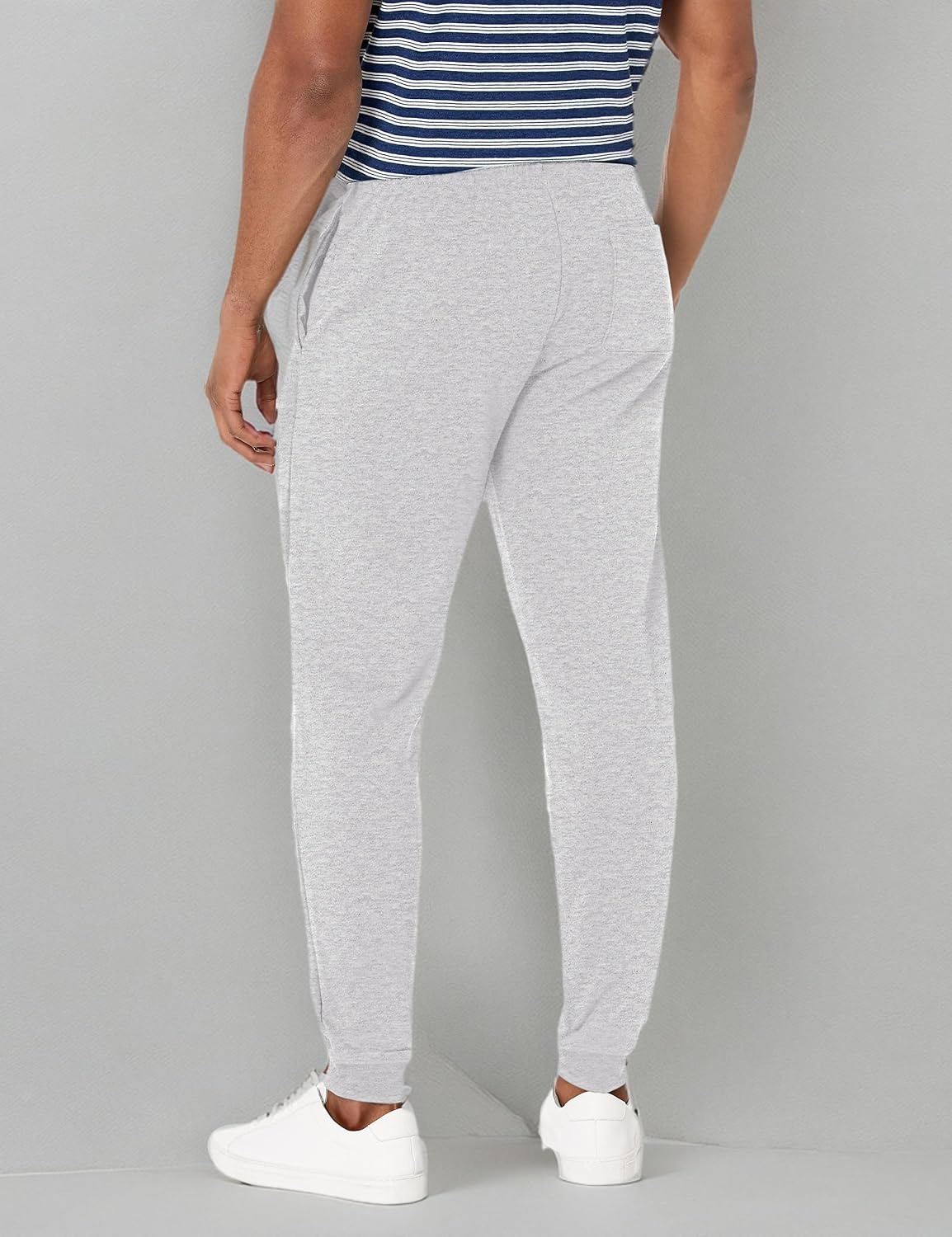 image:imageLacoste Mens Crocodile Branding Cotton Fleece Jogging PantsSilver Chine