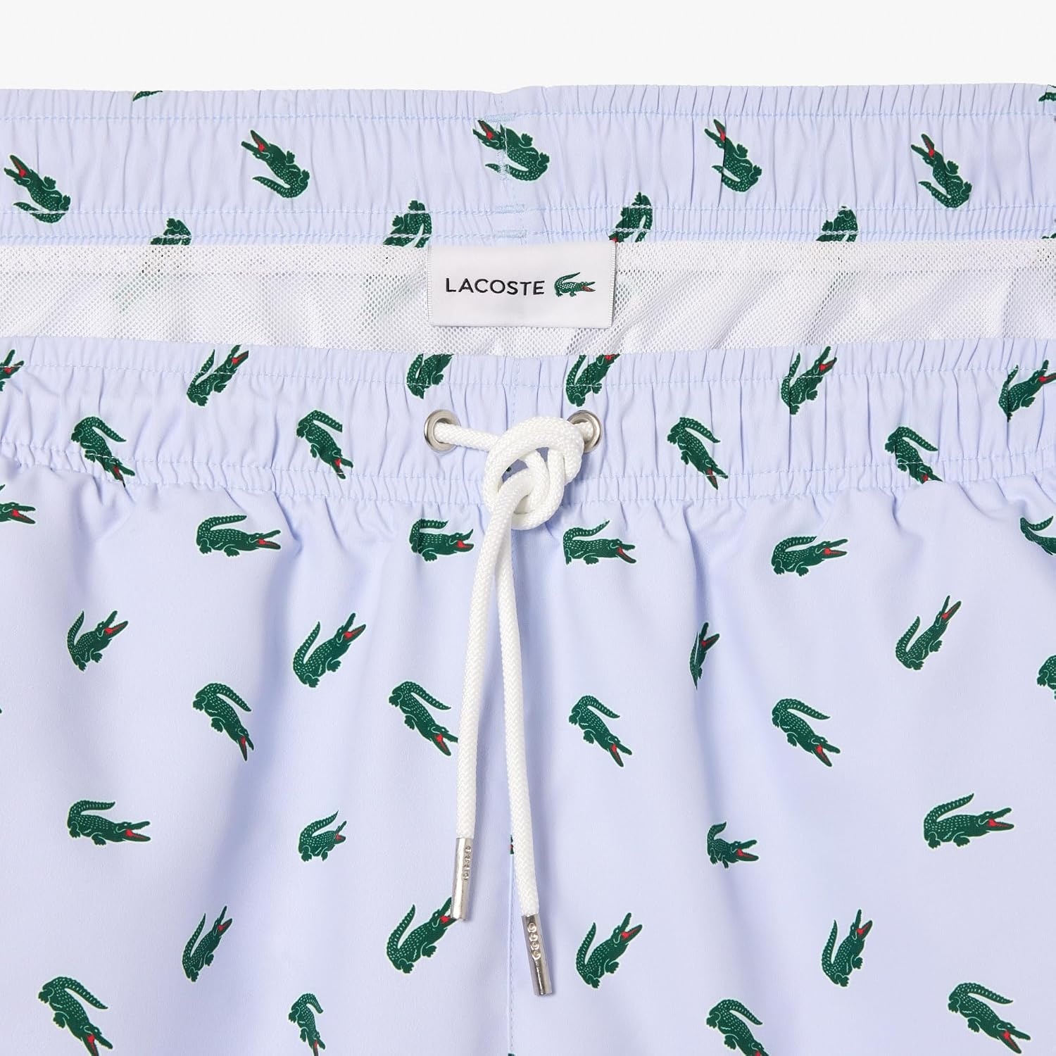 image:imageLacoste Mens Crocodile Print Swim TrunksPhoenix BlueMultico