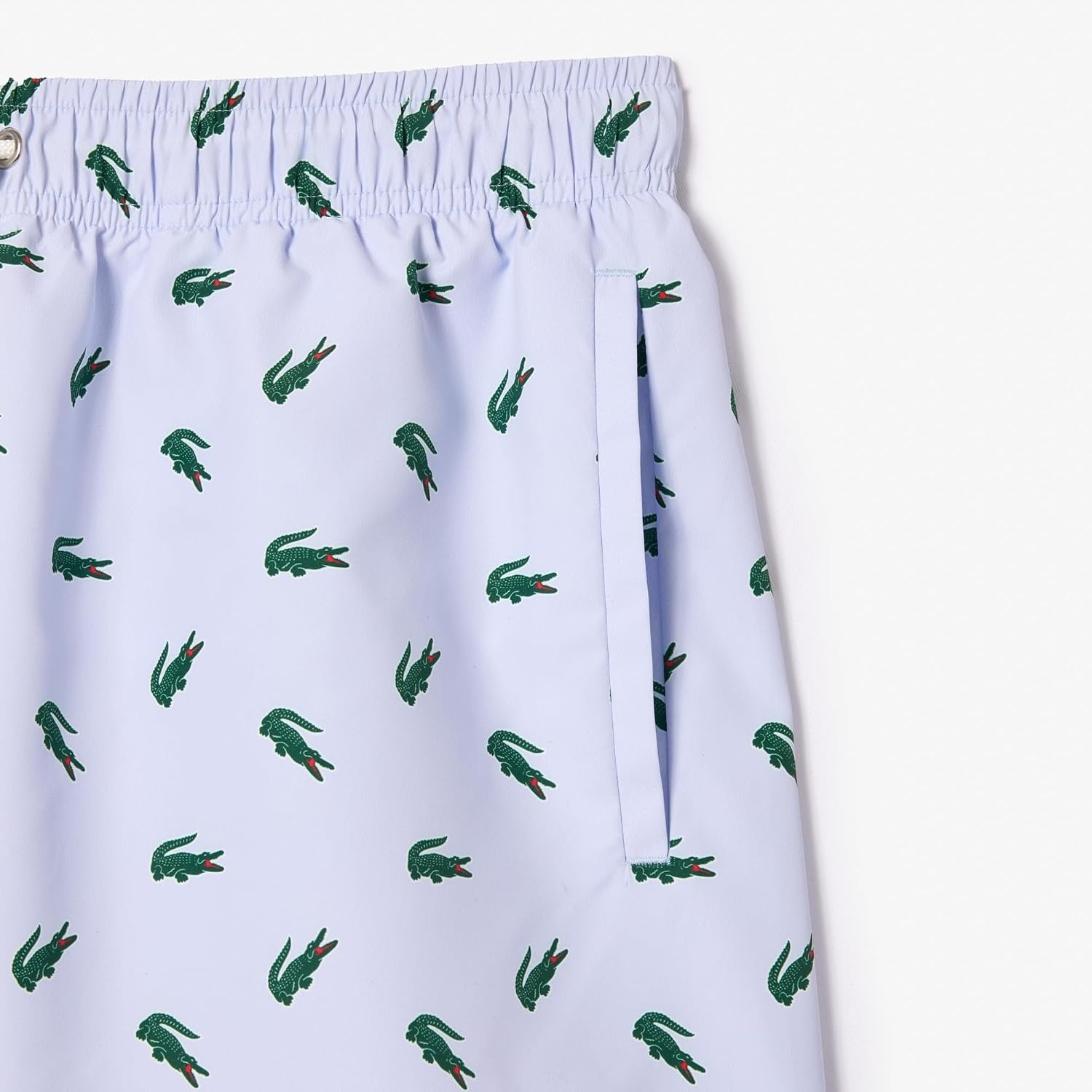 image:imageLacoste Mens Crocodile Print Swim TrunksPhoenix BlueMultico