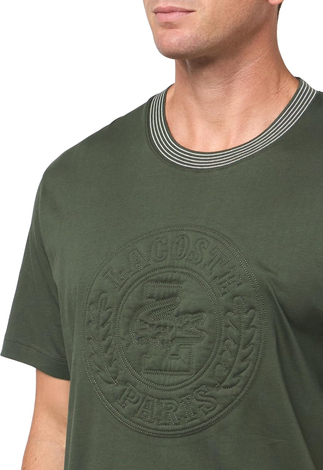 image:imageLacoste Mens Embroidered Cotton Jersey TShirtSquadron
