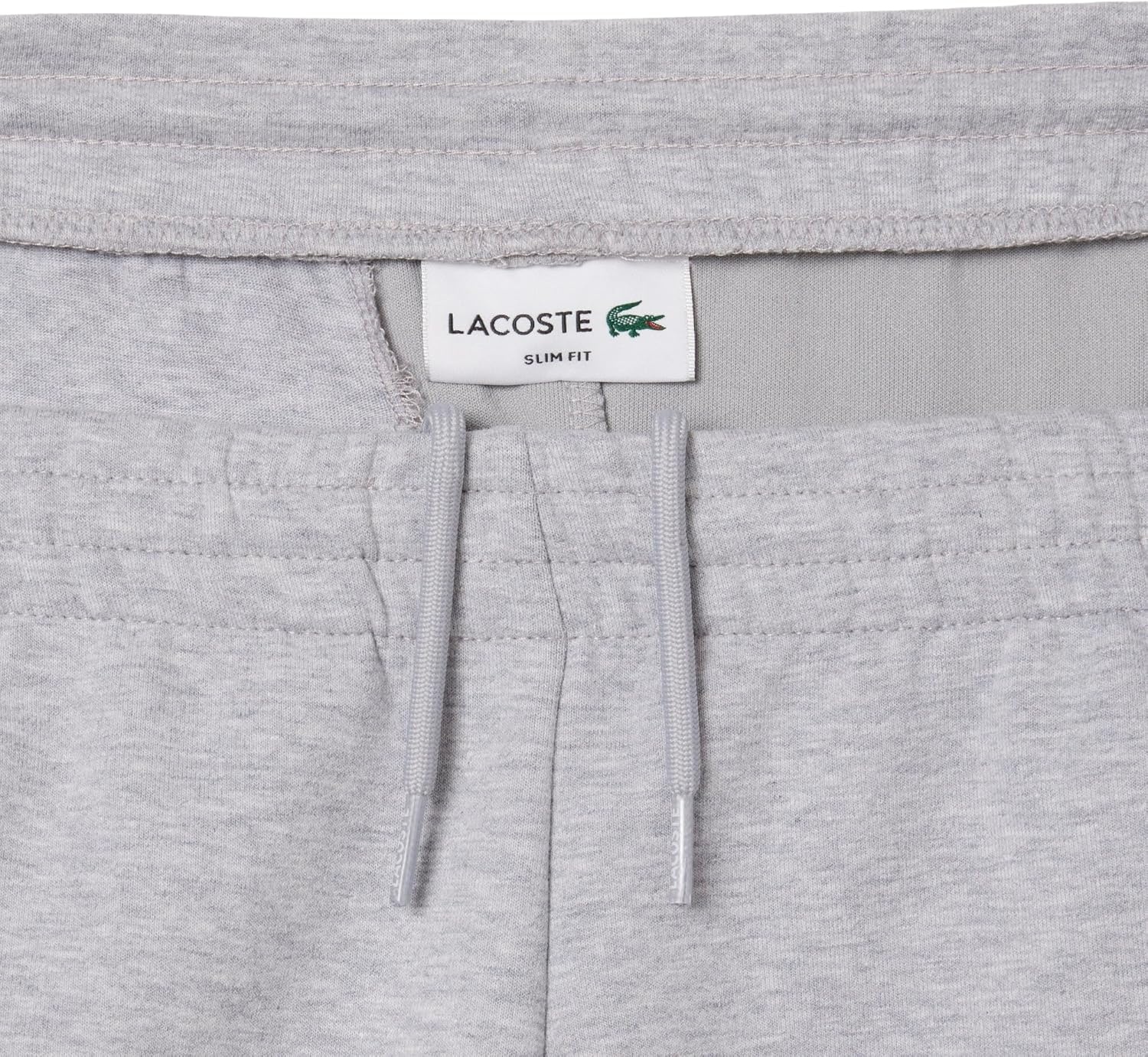 image:imageLacoste Mens Fitted Jersey SweatpantsSilver Chine