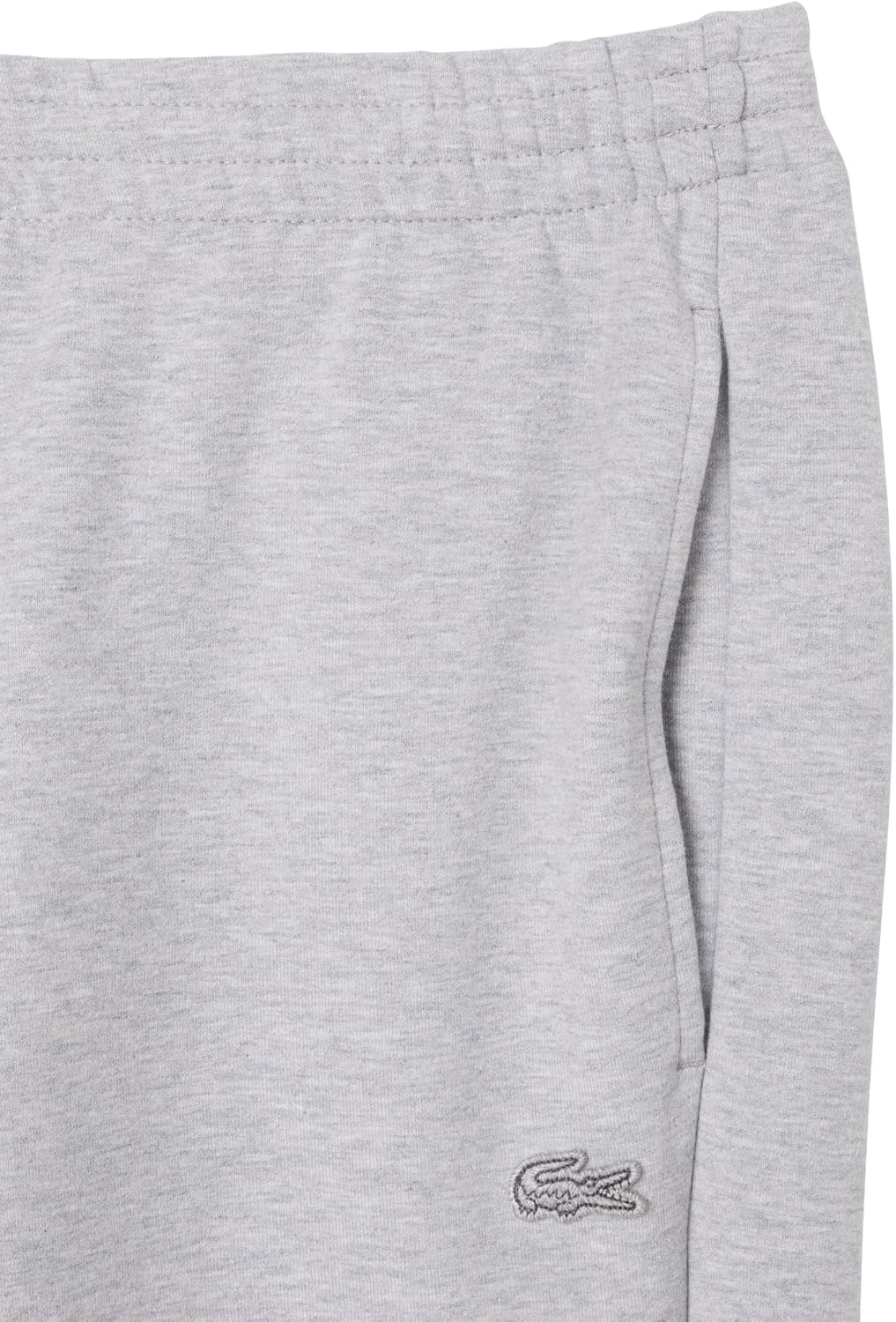 image:imageLacoste Mens Fitted Jersey SweatpantsSilver Chine