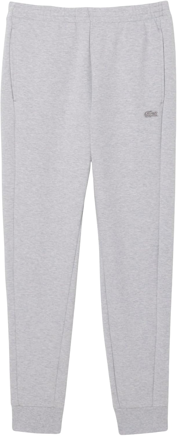 image:imageLacoste Mens Fitted Jersey SweatpantsSilver Chine