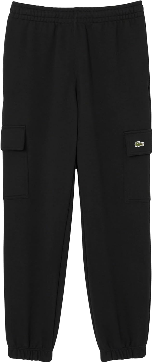 image:imageLacoste Mens Fleece Cargo SweatpantsBlack
